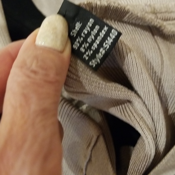 Fumblin Foe black and beige bodycon dress small size - Picture 8 of 8